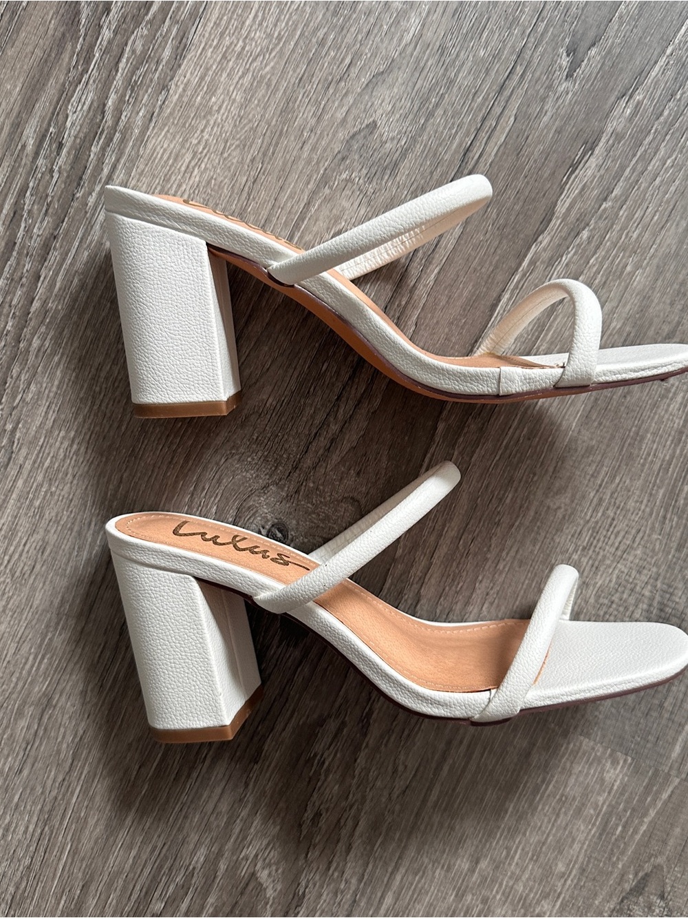 Lulus White Block Heels